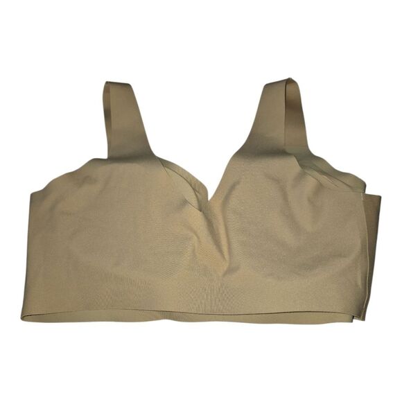 Honeylove V-neck bra Women’s LARGE  Sand EUC with pads #LWBRO101 - Picture 2 of 5